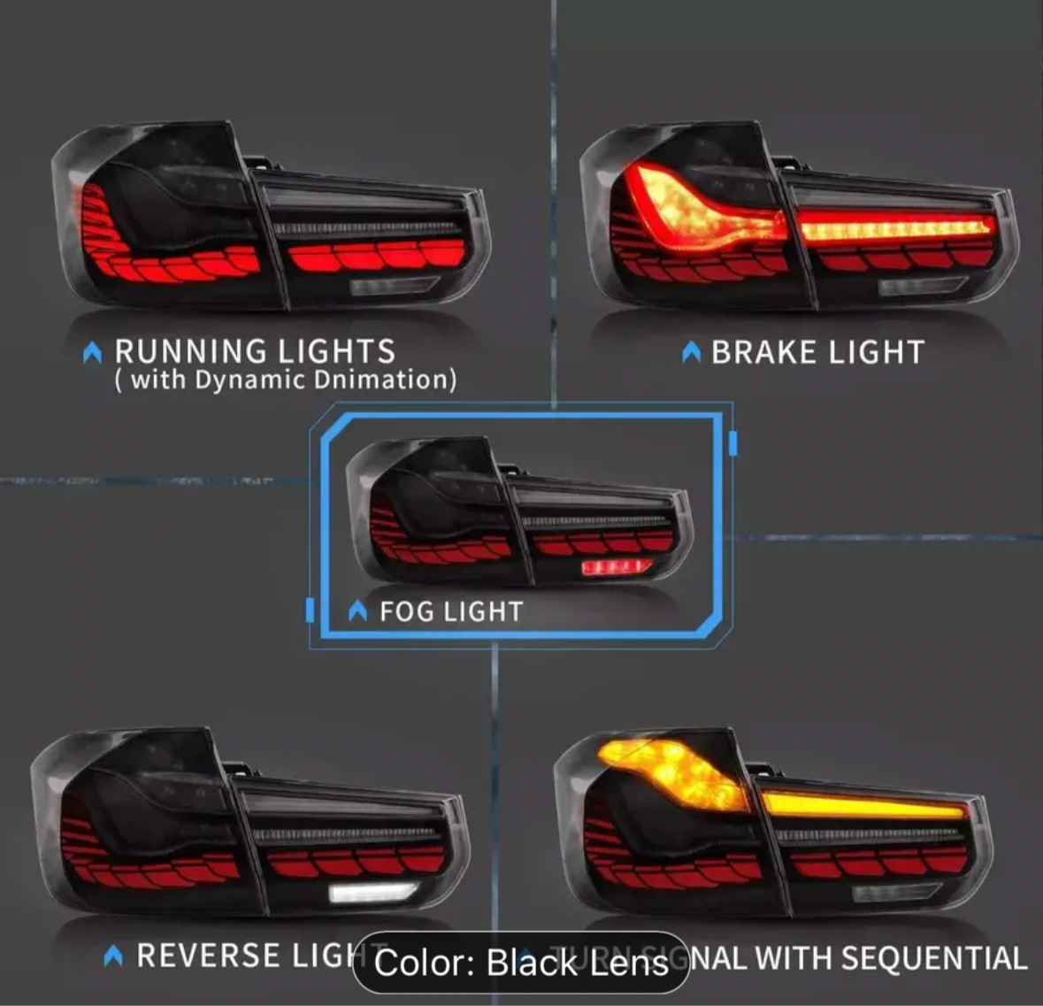 LED Tail Lights For 2013-2018 BMW 