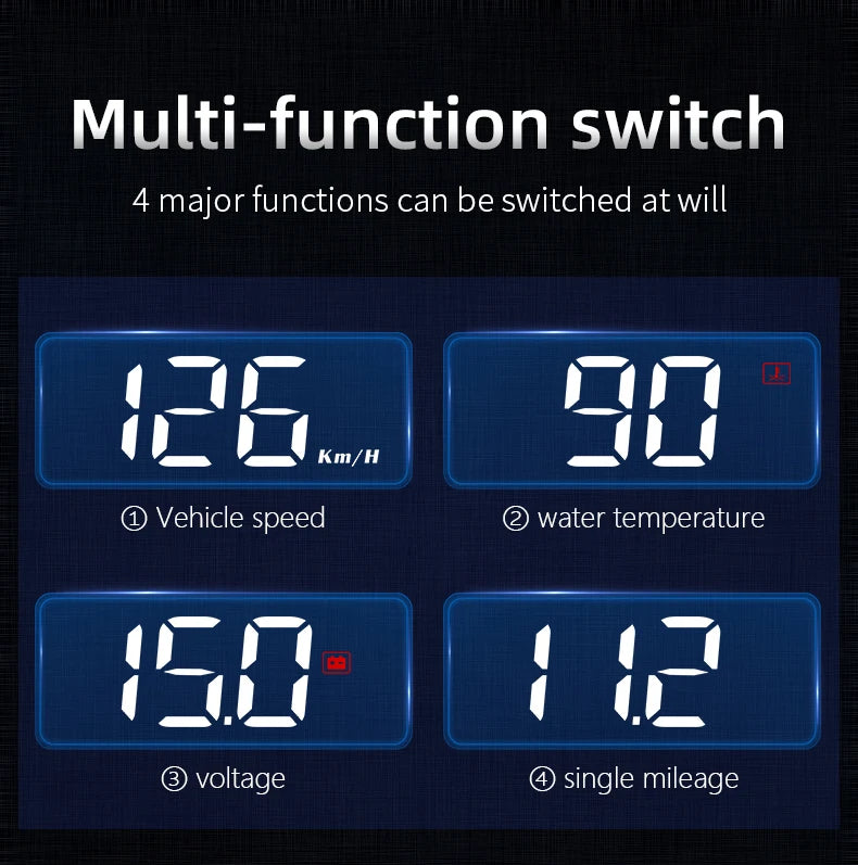 WYING M3 Auto OBD2 GPS Head-Up Display Auto Electronics HUD Projector Display Digital Car Speedometer Accessories For All Car