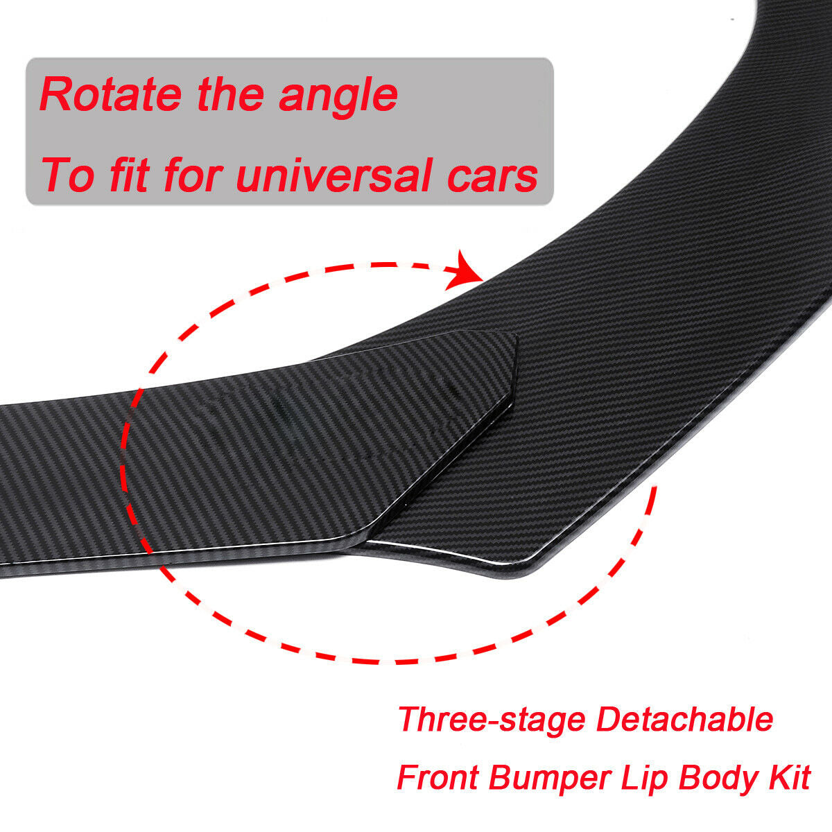 Carbon Fiber Front Bumper Lip Spoiler Splitter For BMW F10 F30 F32 F36 F80 M3 M4