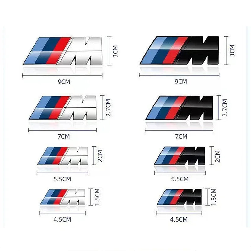 3d Abs M Logo Car Body Side Badge