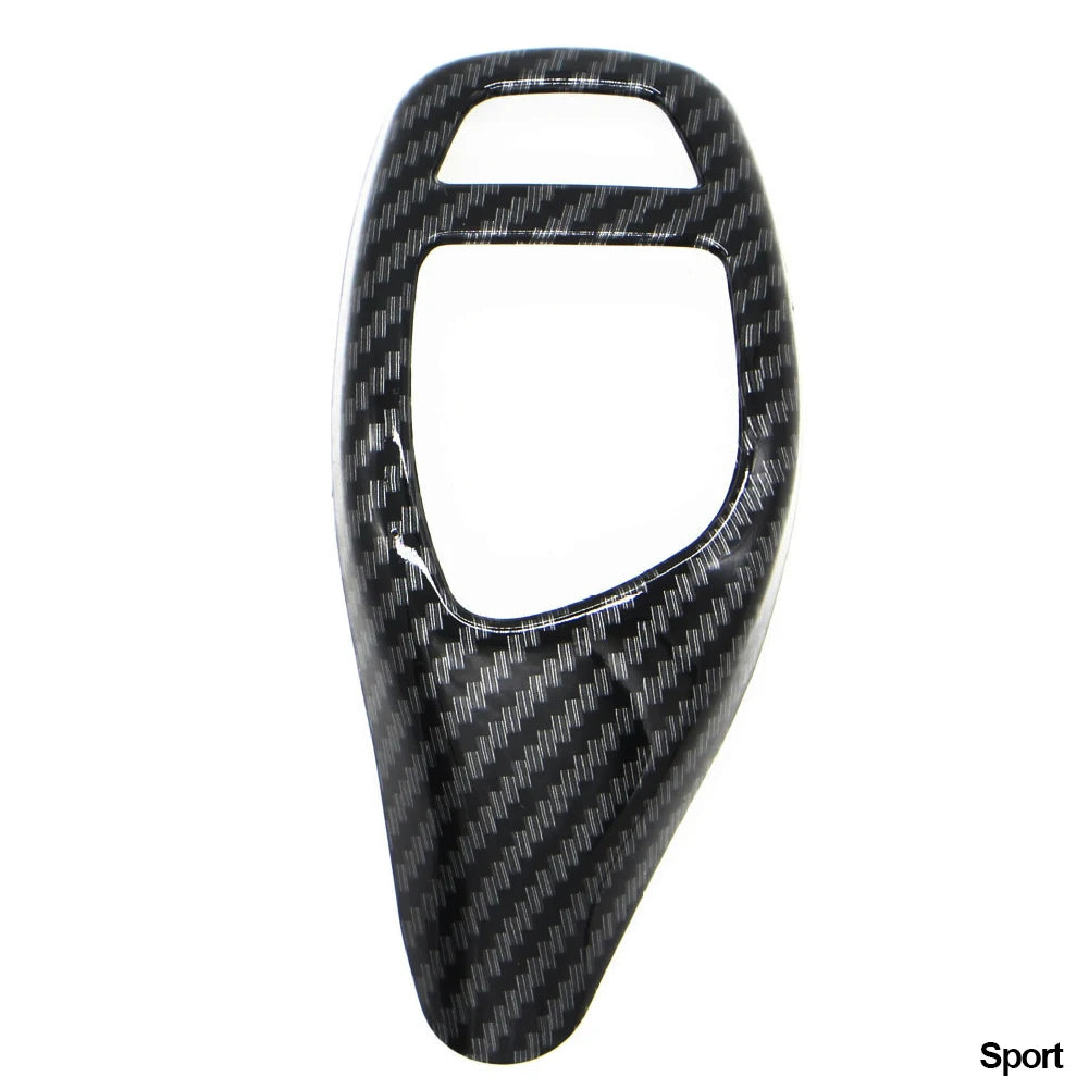 Carbon Fiber Texture Gear Shift Panel Frame Gear