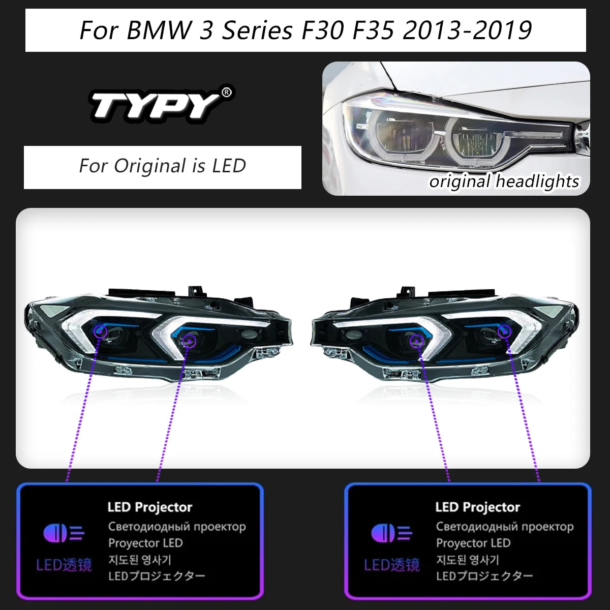 TYPY Car Headlights For BMW 3 Series