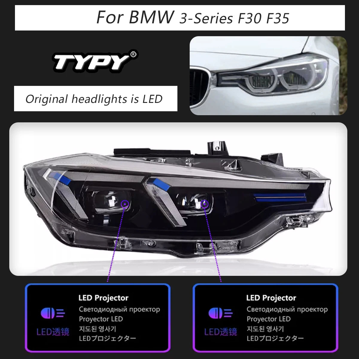 Car Lights LED Headlamps For BMW