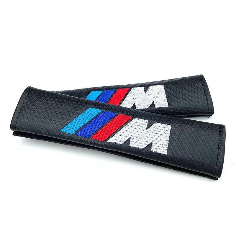 Carbon Fiber Car Seat Belt Cover For BMW