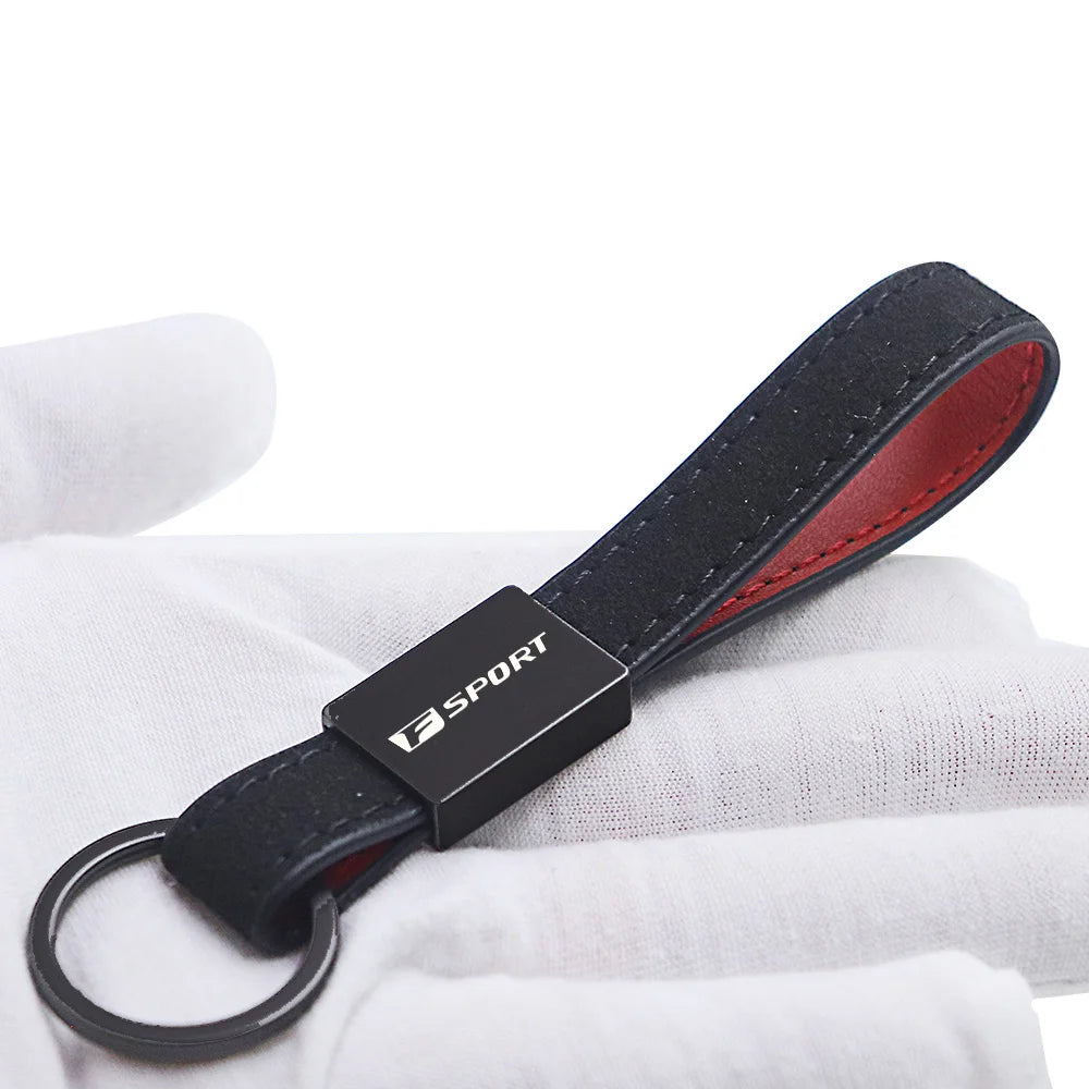 for Lexus F LFA ISF GSF RCF F SPORT ct gs nx es if lc ls car key chain leather keychain Car Accessories