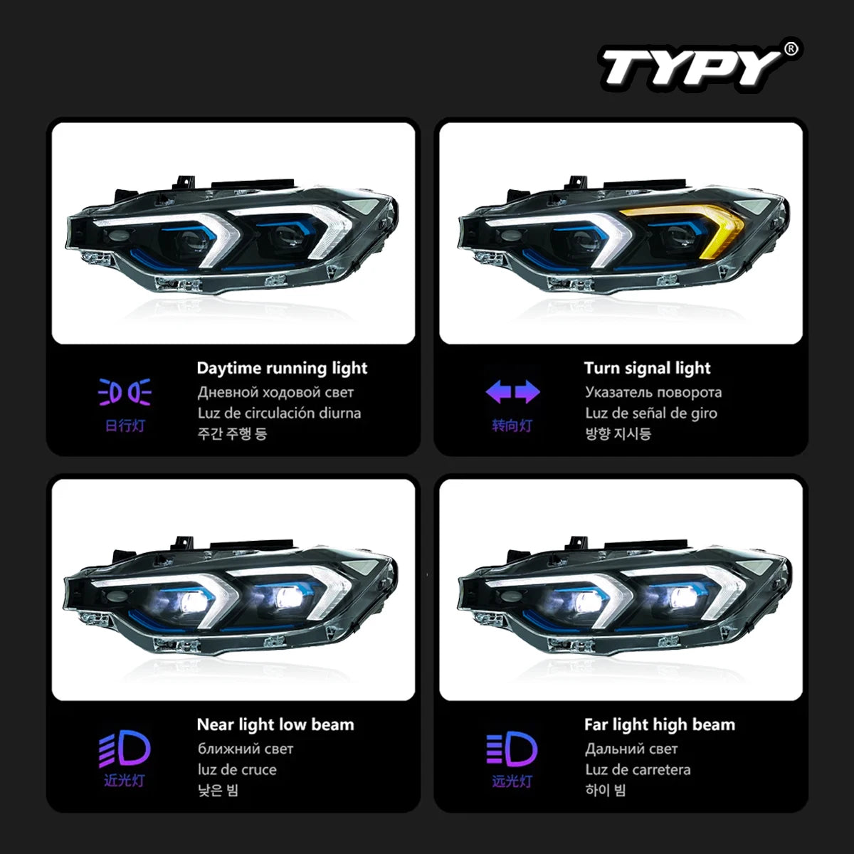 TYPY Car Headlights For BMW 3 Series