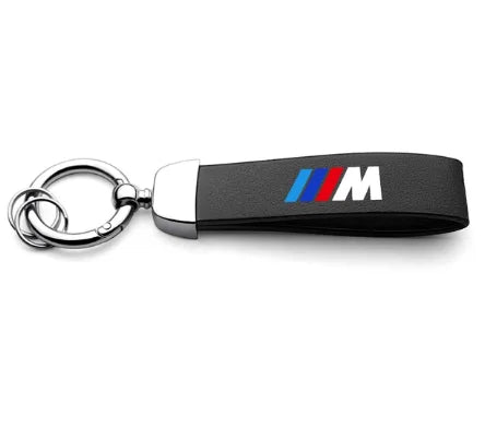 Leather Car Emblem Key Fobs Keyring