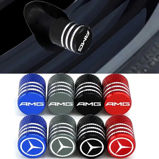 4pcs Car Wheel Tire Valve Caps Tyre Rim Stem