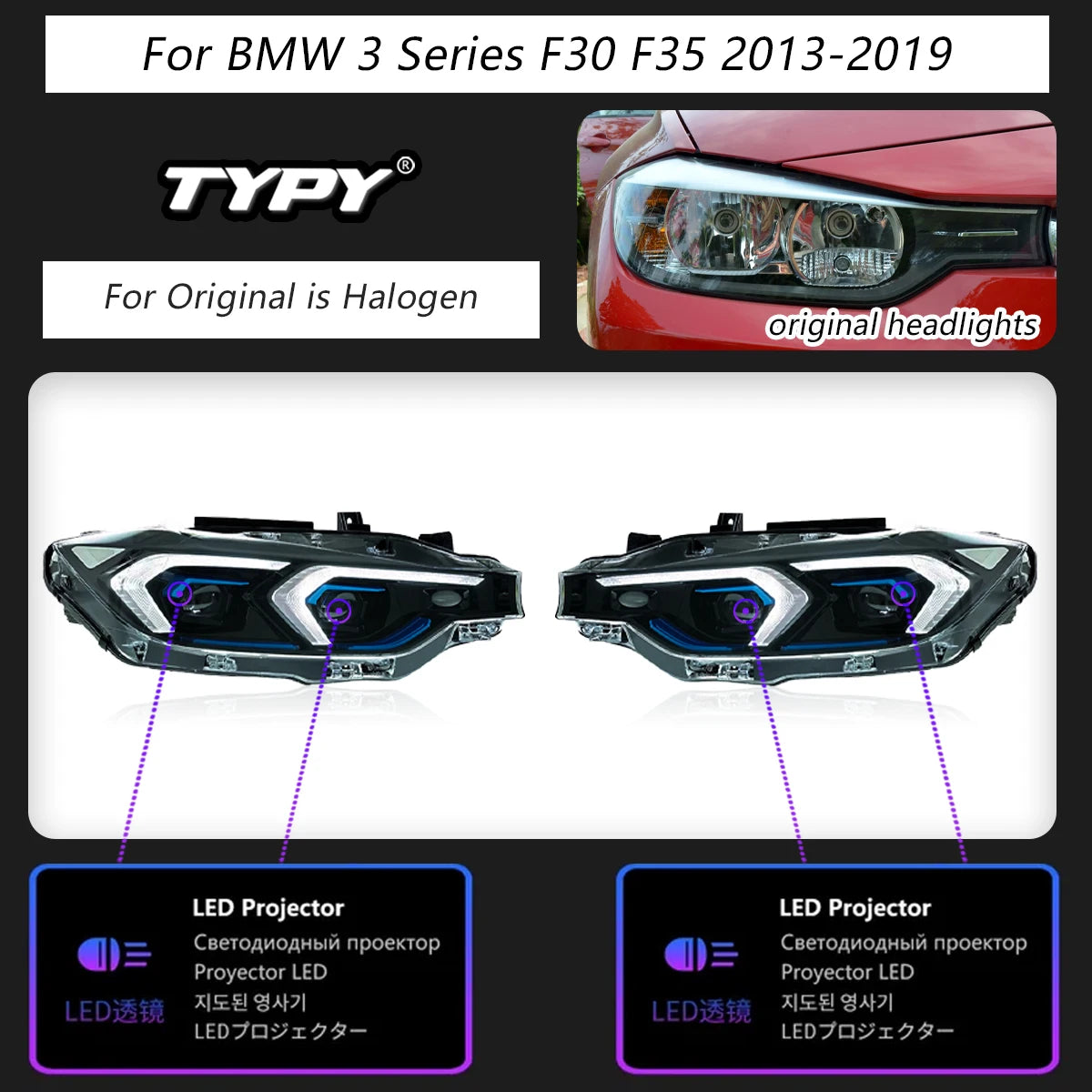 TYPY Car Headlights For BMW 3 Series