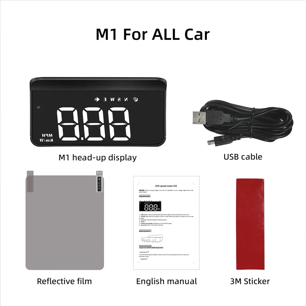 WYING M3 Auto OBD2 GPS Head-Up Display