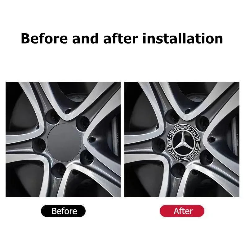 Car Wheel Center Hub Caps For Mercedes Benz