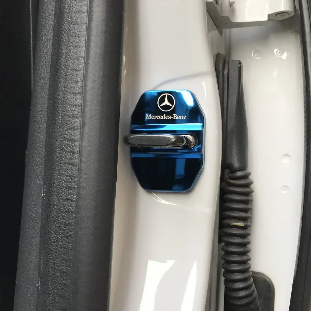 Car Door Lock Covers Sticker for Mercedes Benz