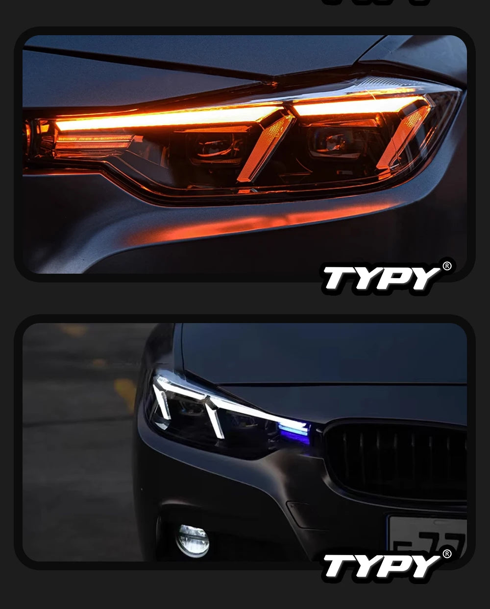 TYPY Car Lights LED Headlamps For BMW F30 Headlights Projector Lens F35 Front Lamps 318i 320i 325i 328i 330i 335i DRL Auto Parts