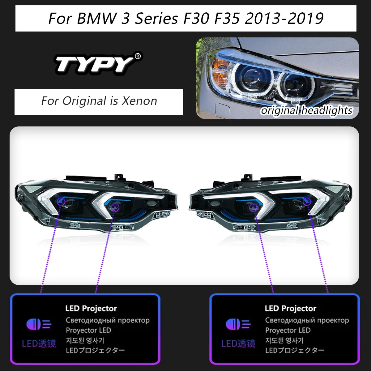 TYPY Car Headlights For BMW 3 Series