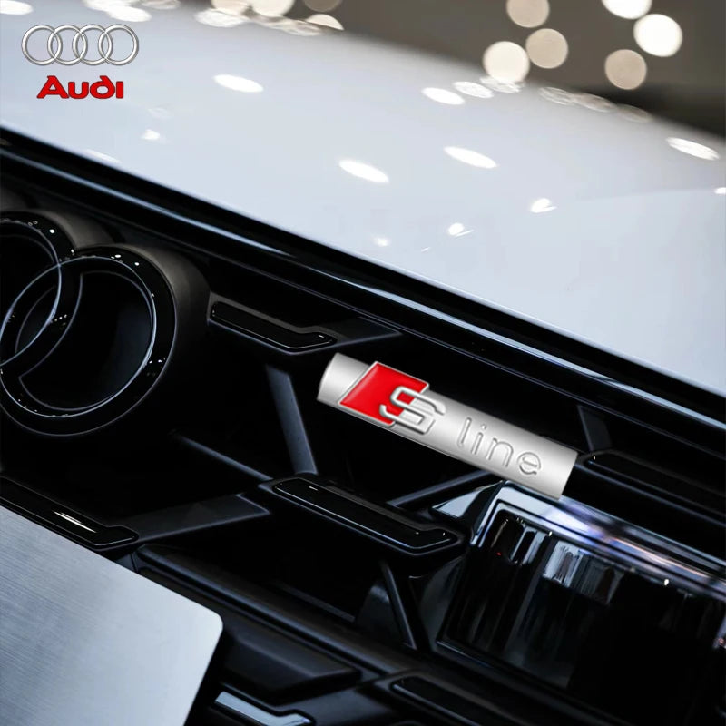 3d Metal Audi S Line Emblem Black