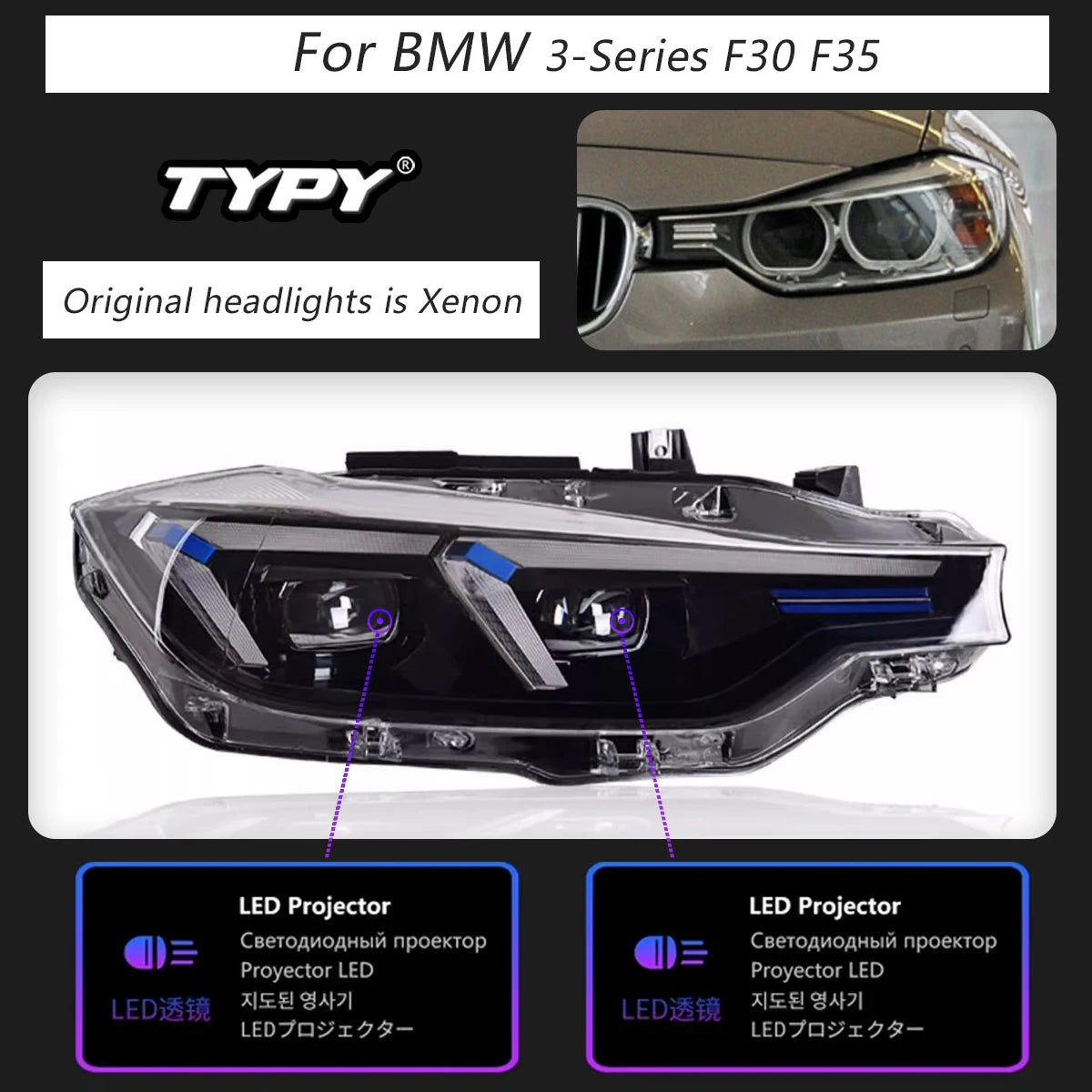 Car Lights LED Headlamps For BMW