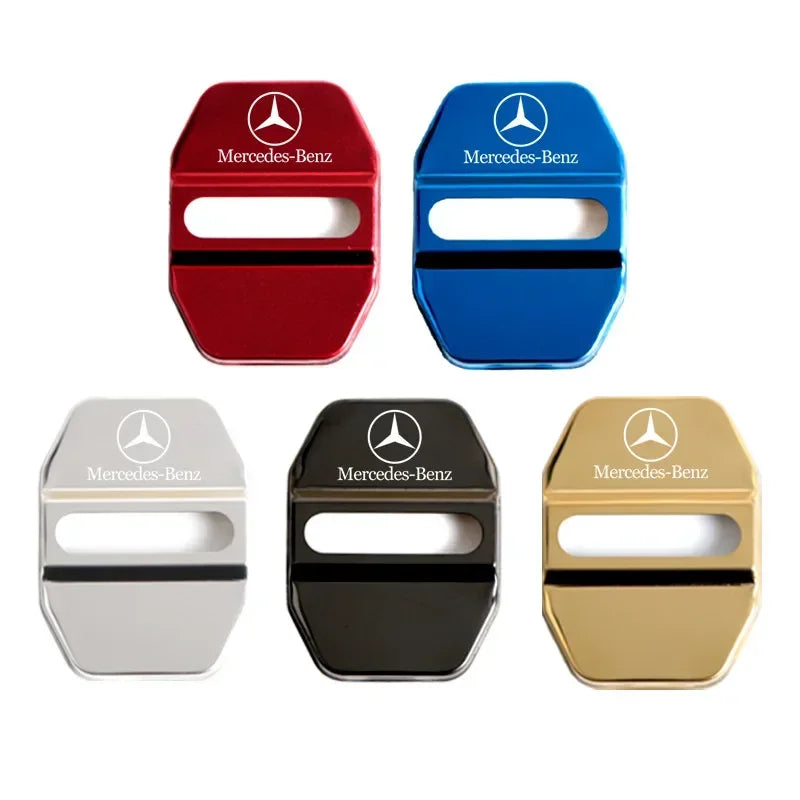 Car Door Lock Covers Sticker for Mercedes Benz