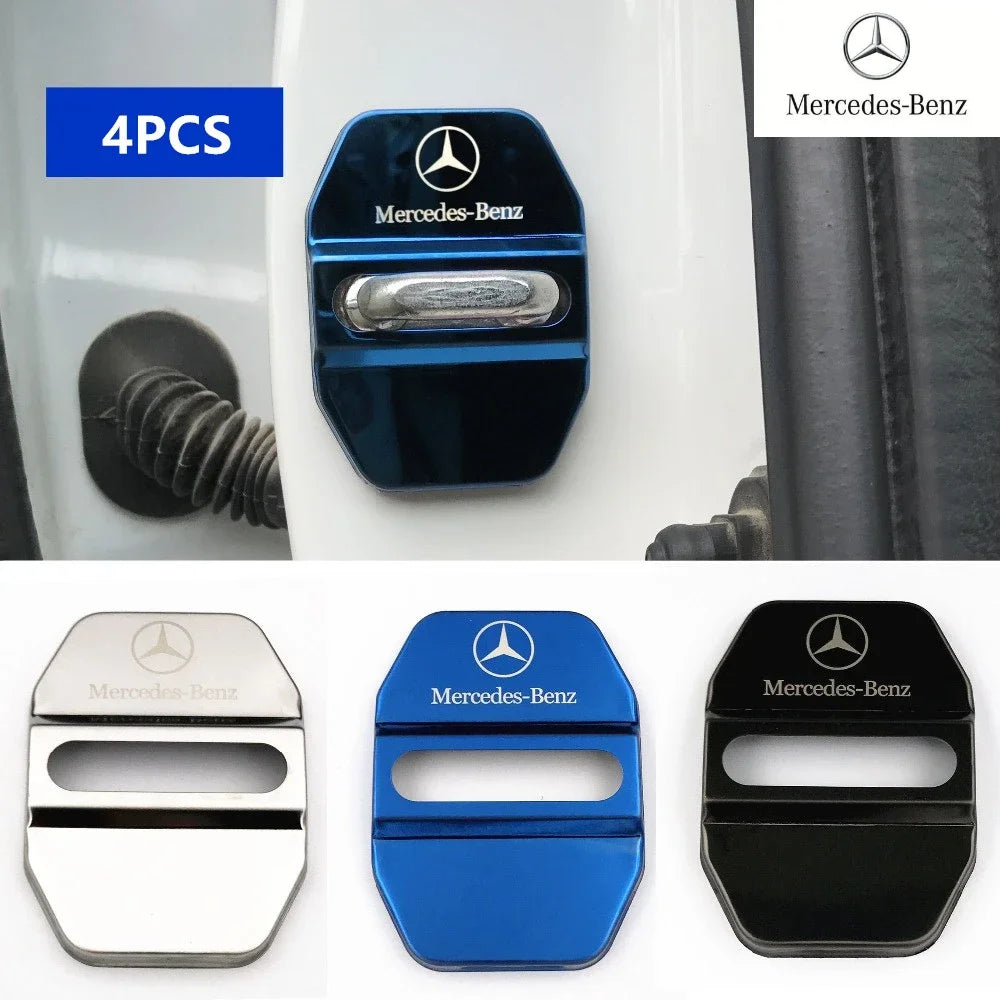 Car Door Lock Covers Sticker for Mercedes Benz