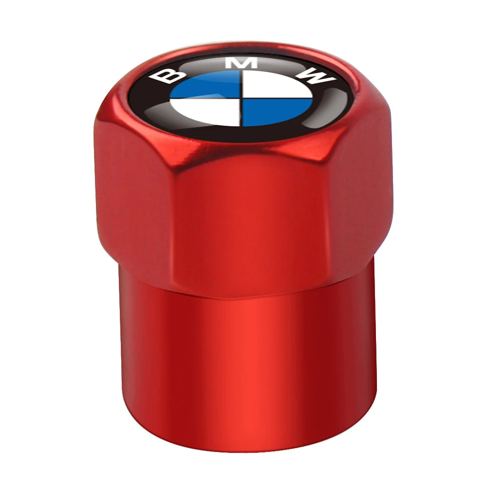 Tires Bolt Valve Caps Emblem For Bmw