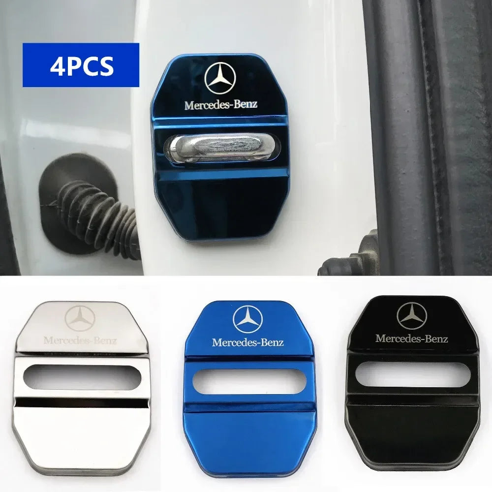 Car Door Lock Covers Sticker for Mercedes Benz