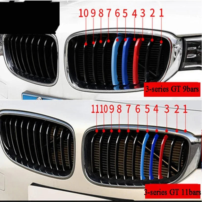 BMW Front Grille Trim Bumper Strips Cover Sticker