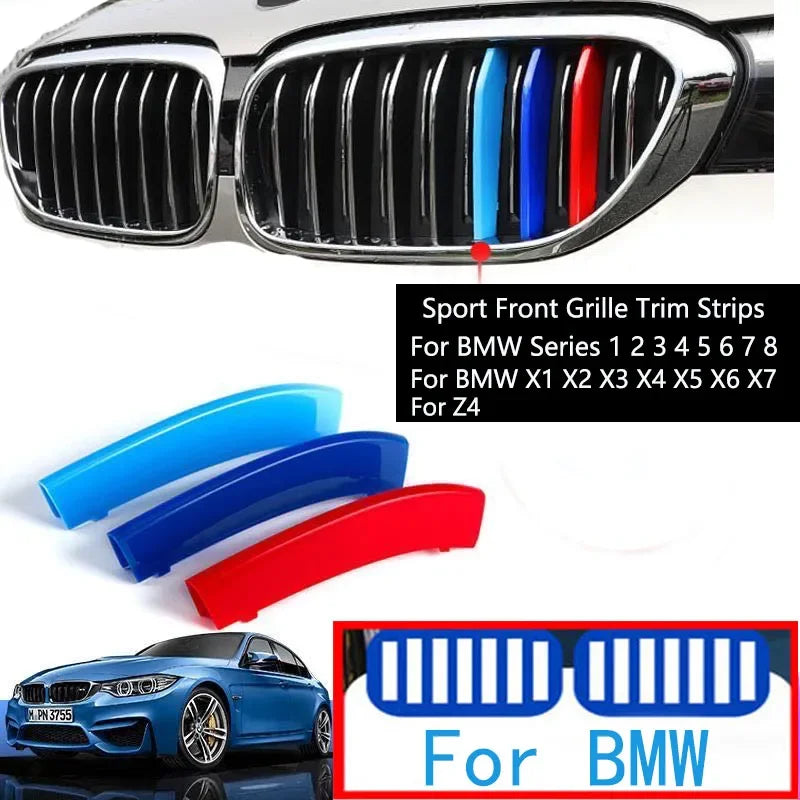 For BMW Z4 E89 E85 G28 G29 2002-2020 M Sport Performance Power Motorsport Car Front Grille Trim Bumper Strips Cover Sticker