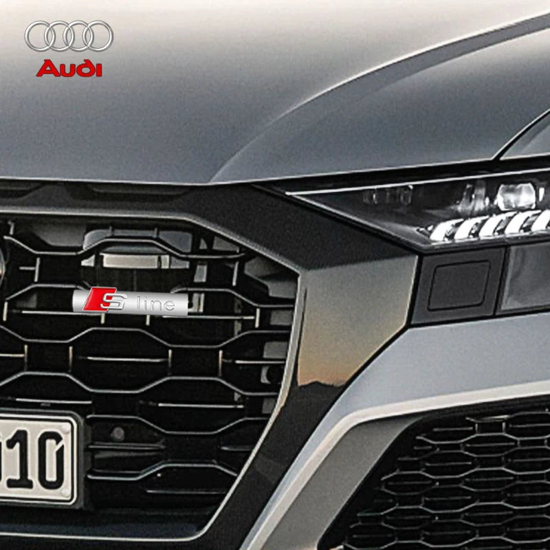 3d Metal Audi S Line Emblem Black